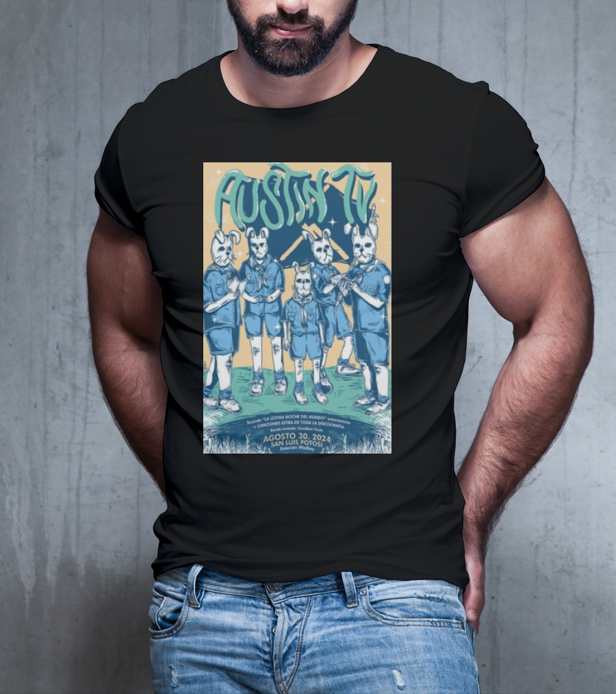 Austin TV La Última Noche Del Mundo San Luis Potosí Estación Wadley Agosto 30 T-Shirt