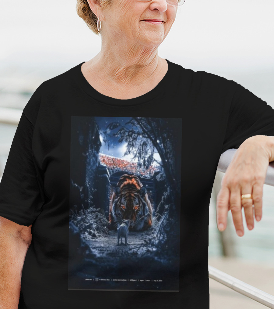 Chapter 1 Kickoff On The Plains Auburn Tigers Stadium Tiger Night Scene T-Shirt