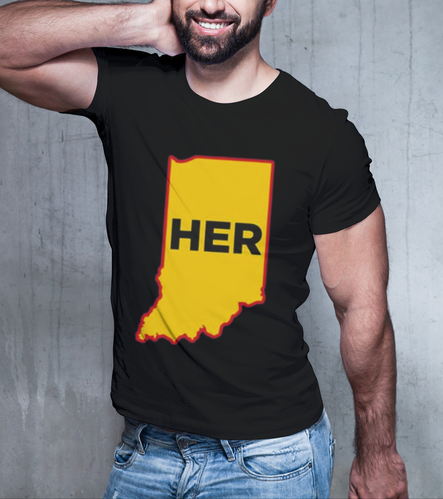 Indiana HER Map T-Shirt