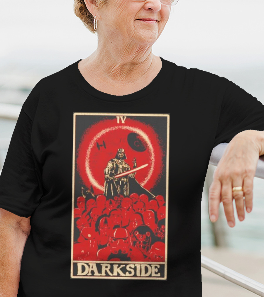 Darkside Tarot Card IV Darth Vader Death Star Stormtroopers T-Shirt