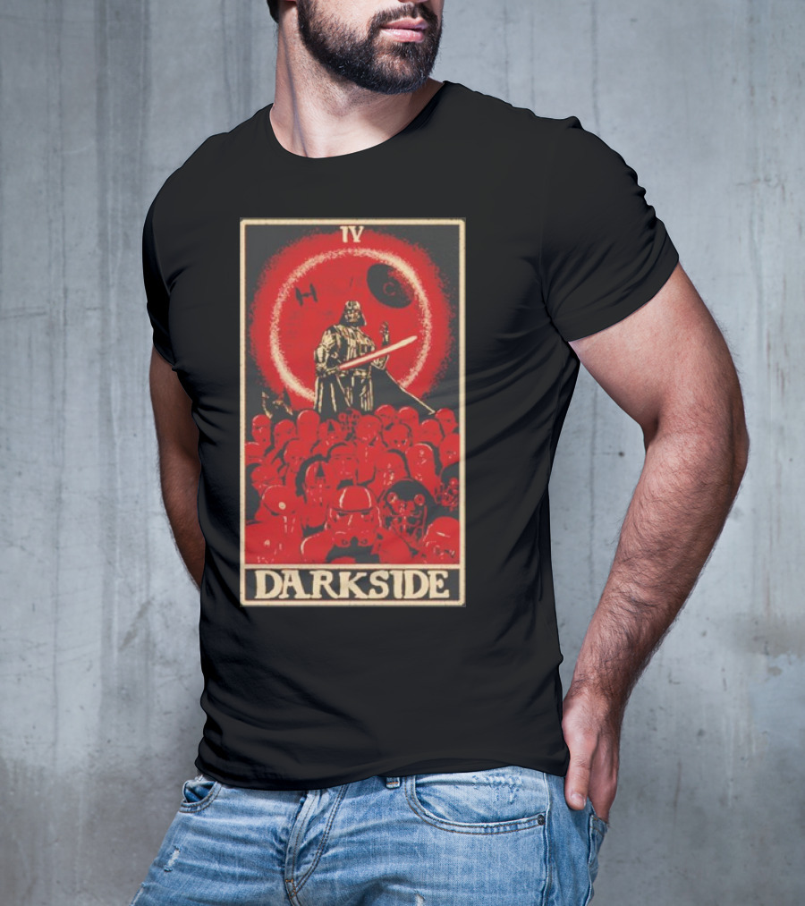 Darkside Tarot Card IV Darth Vader Death Star Stormtroopers T-Shirt