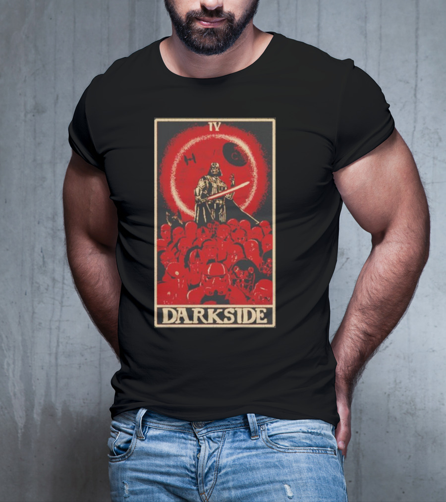 Darkside Tarot Card IV Darth Vader Death Star Stormtroopers T-Shirt