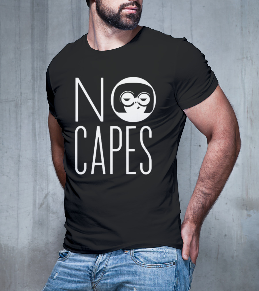 Edna Mode No Capes The Incredibles Disney Logo Iconic T-Shirt