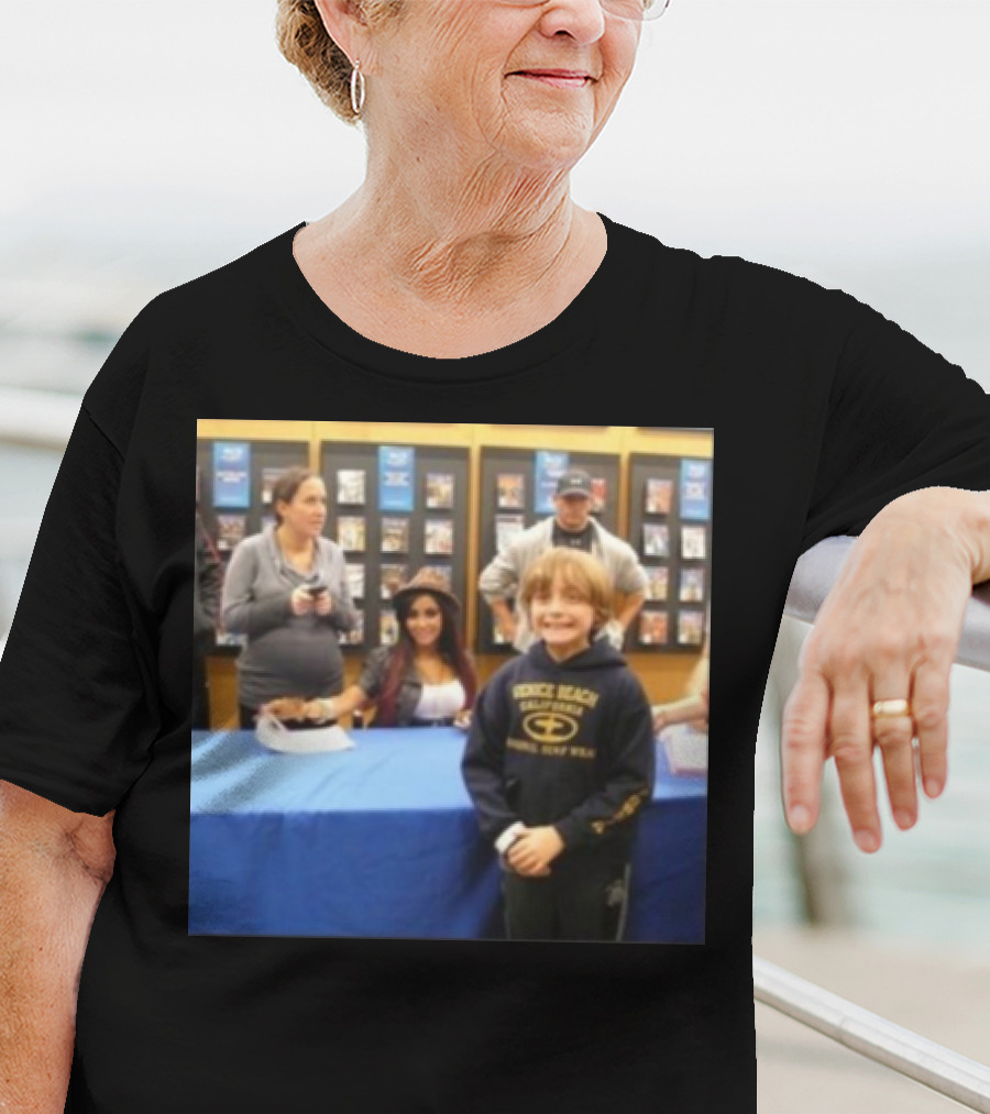 Jake Shane With Nicole Snooki Lavelle Venice Beach Surf Wear T-Shirt