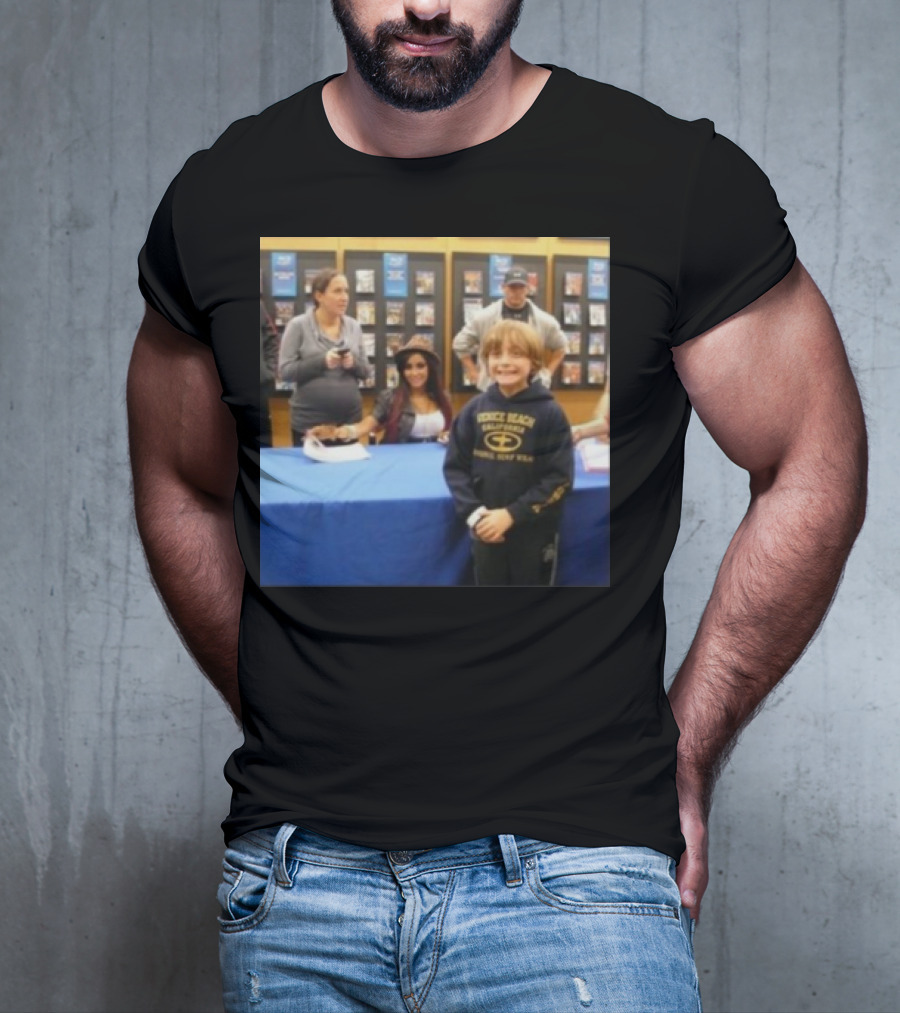 Jake Shane With Nicole Snooki Lavelle Venice Beach Surf Wear T-Shirt