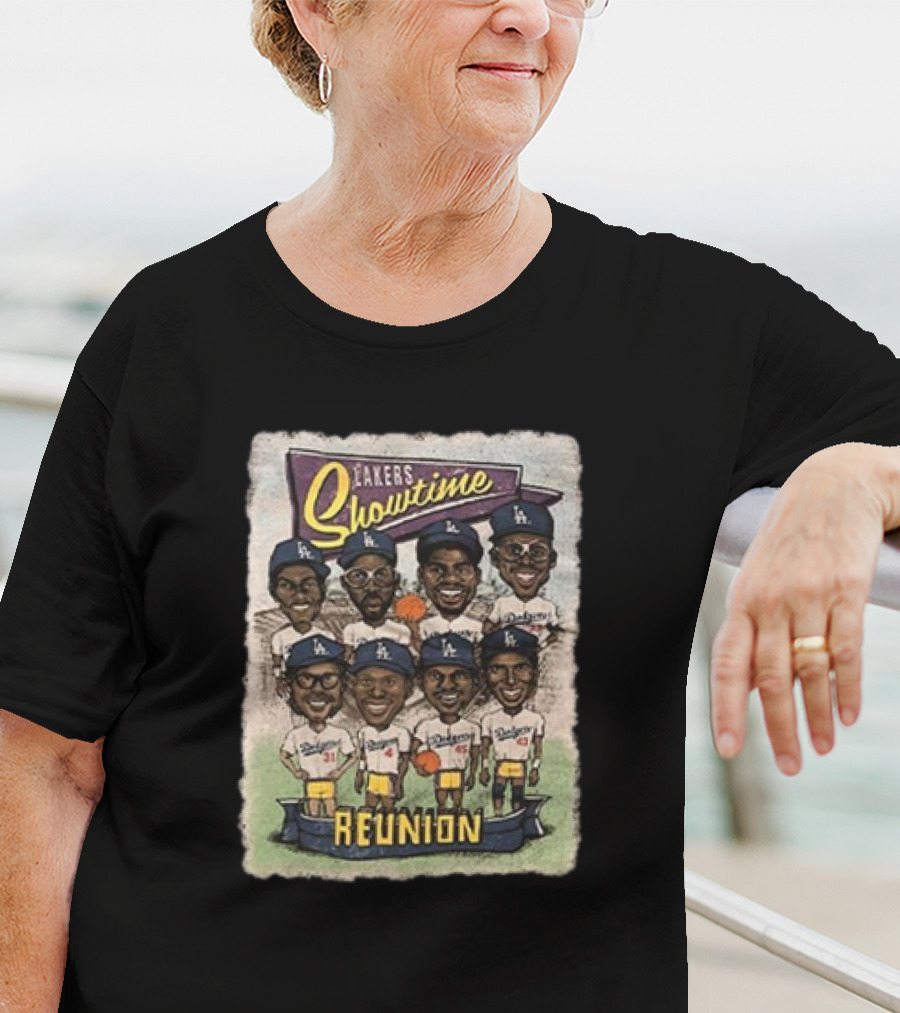 Lakers Showtime Reunion Los Angeles Dodgers T-Shirt
