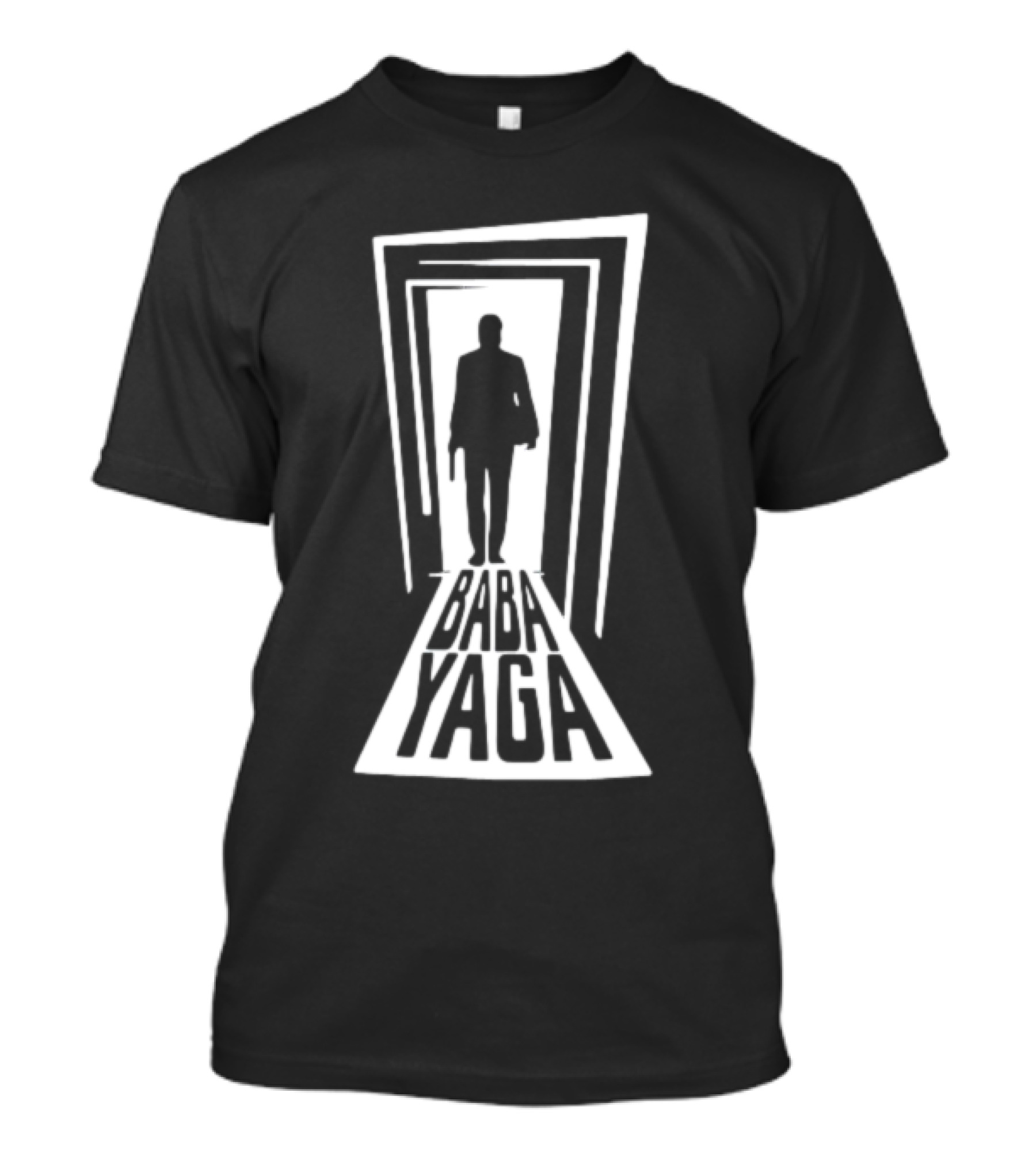 Baba Yaga Silhouette With Doorway T-Shirt