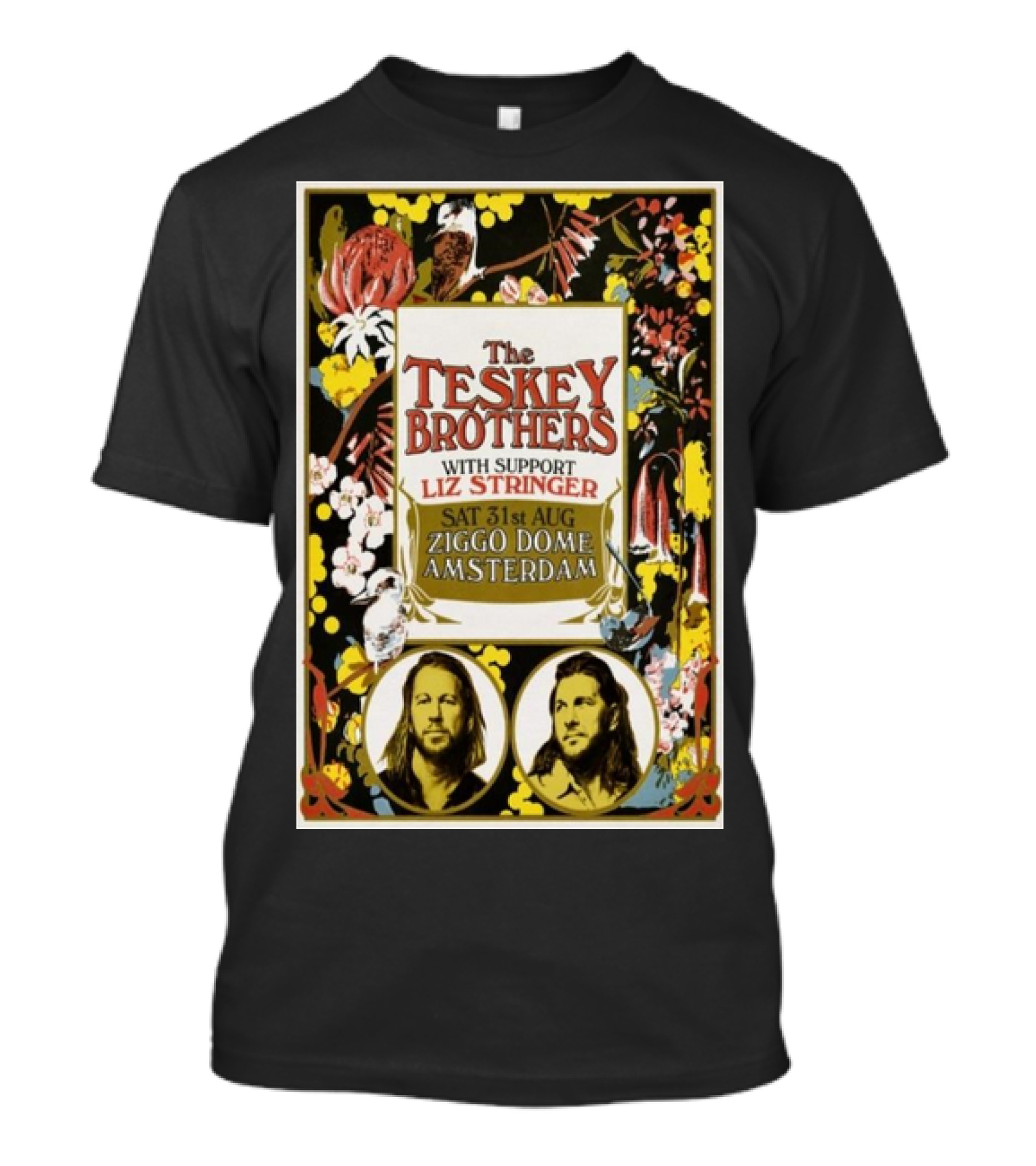 The Teskey Brothers With Support Liz Stringer Sat 31st Aug Ziggo Dome Amsterdam T-Shirt