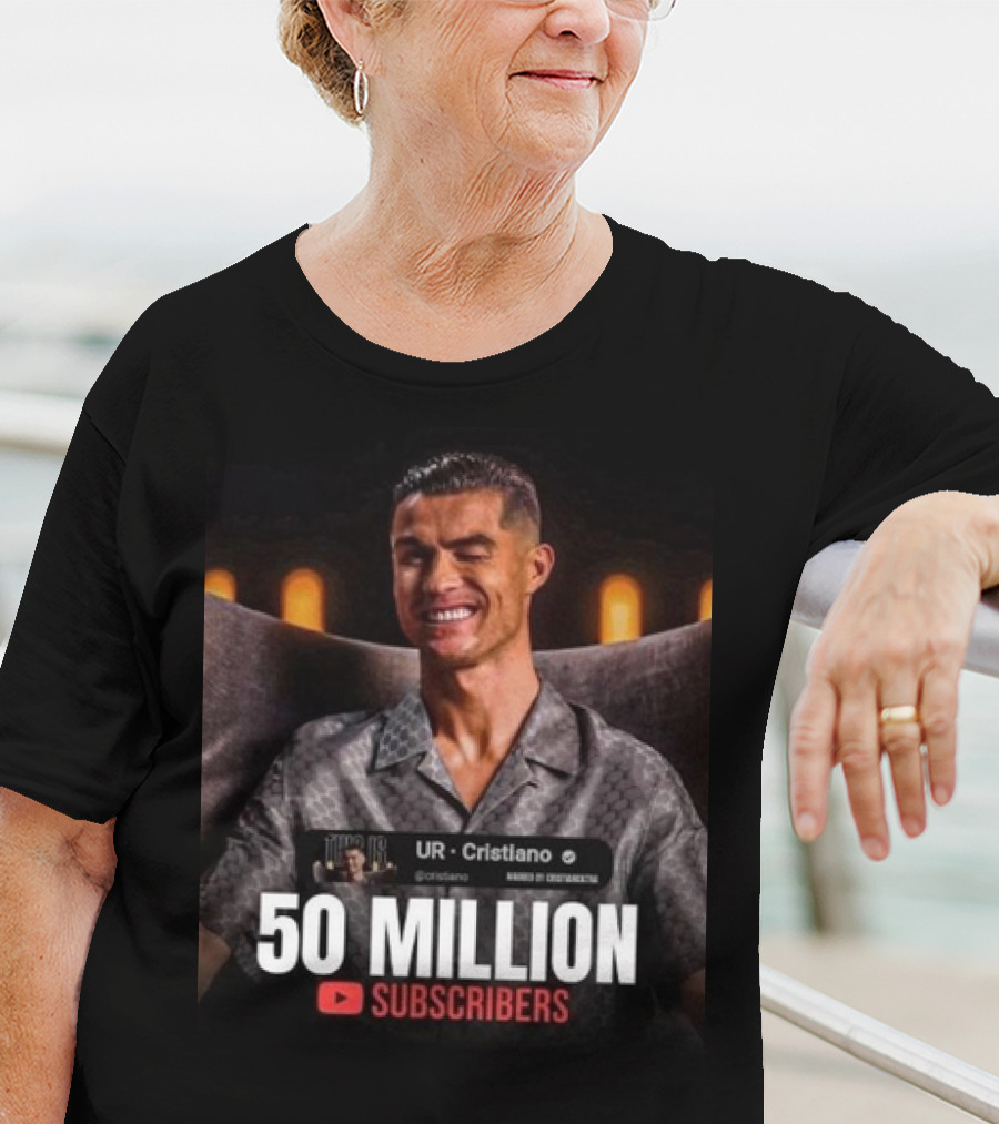 UR - Cristiano 50 Million YouTube Subscribers Milestone T-Shirt