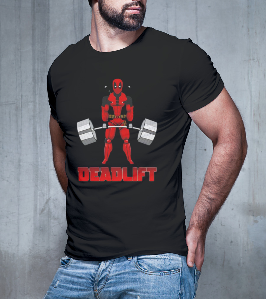 Deadpool Papa Swolio Deadlift T-Shirt