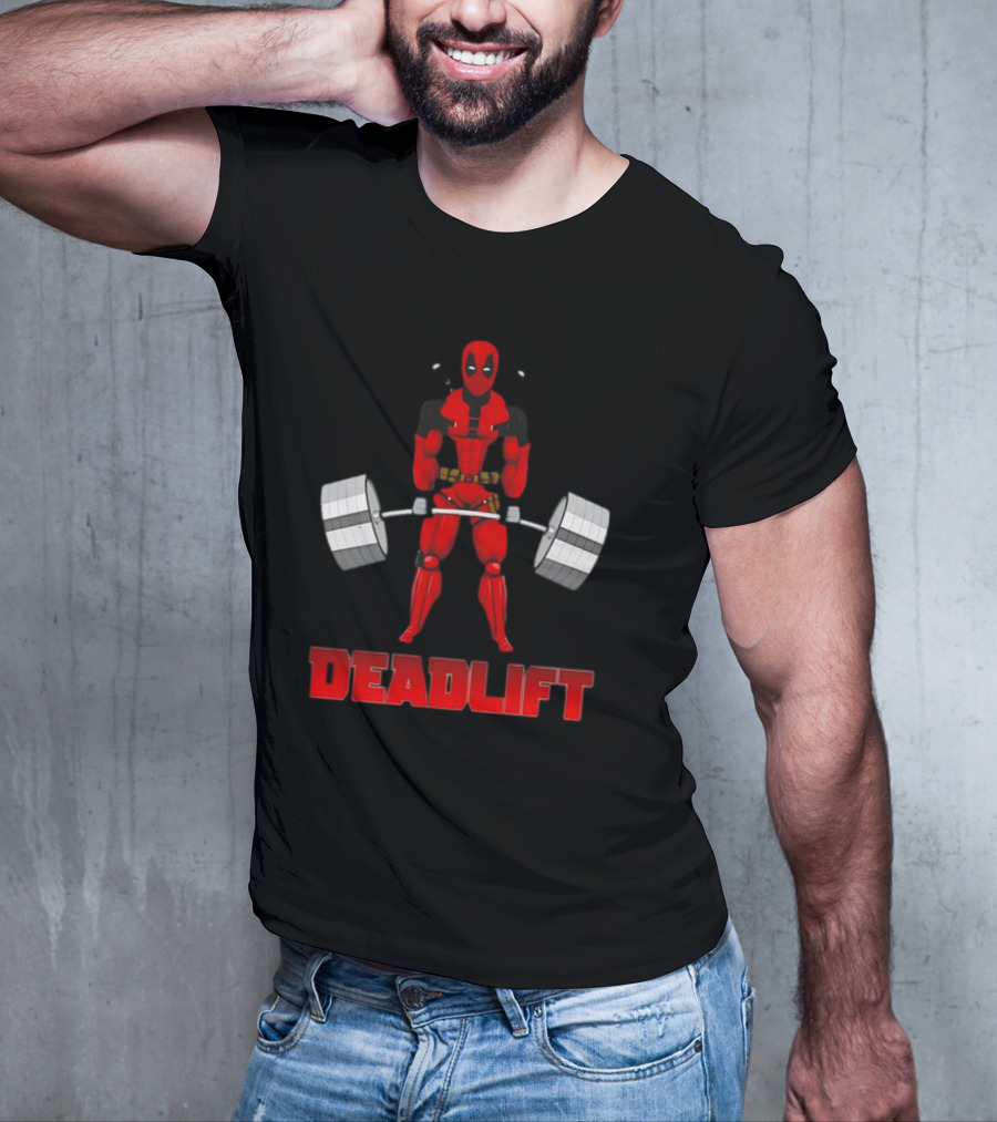 Deadpool Papa Swolio Deadlift T-Shirt