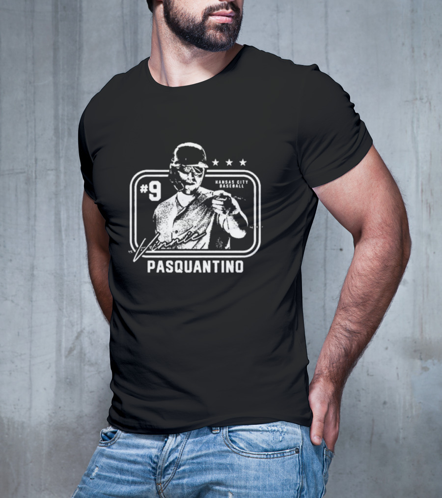 Vinnie Pasquantino #9 Kansas City Baseball Signature T-Shirt