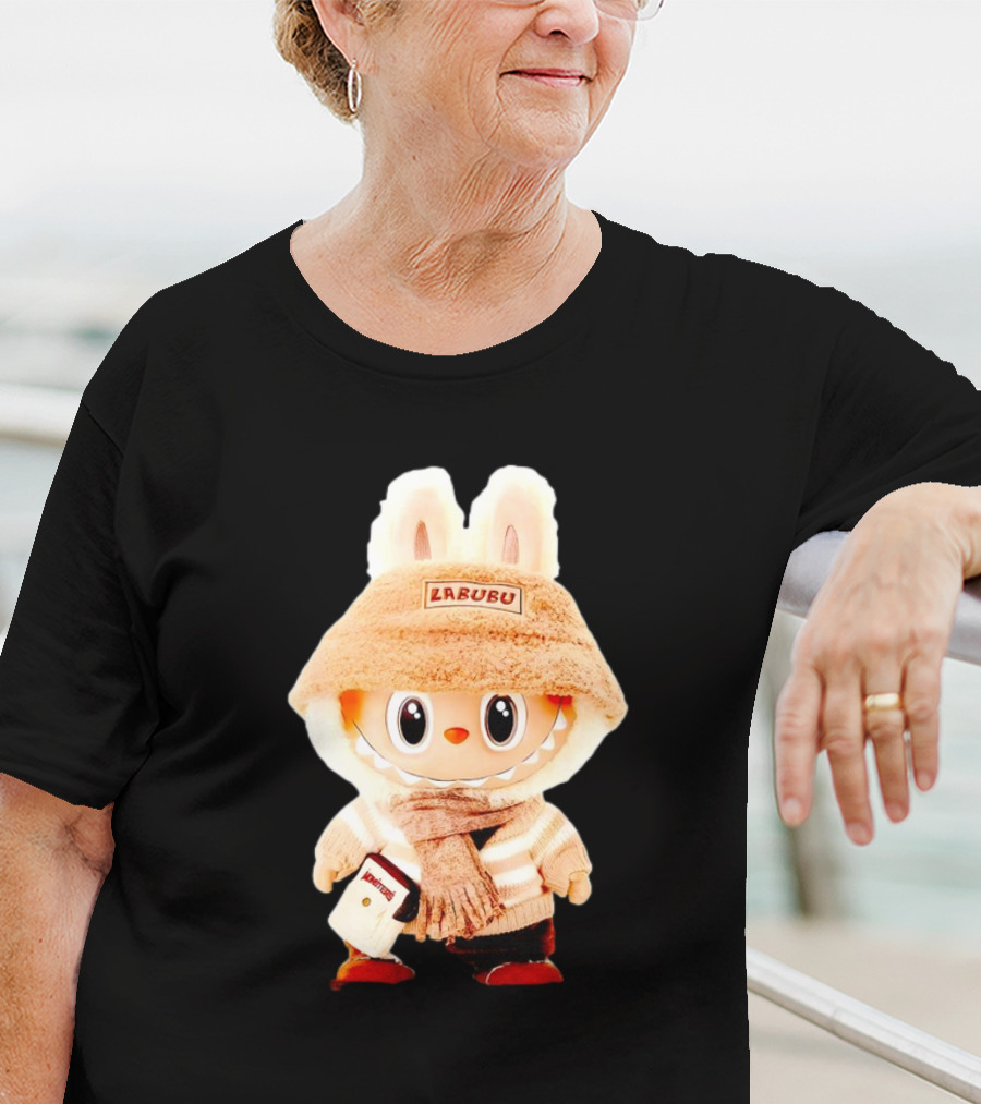 Labubu Bunny Hoodie With Scarf And Bag Accessories T-Shirt