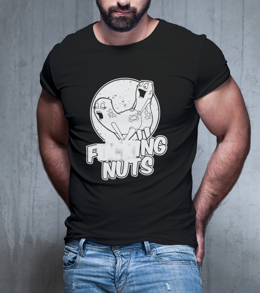 Fking Nuts Peanuts Cartoon Humor T-Shirt