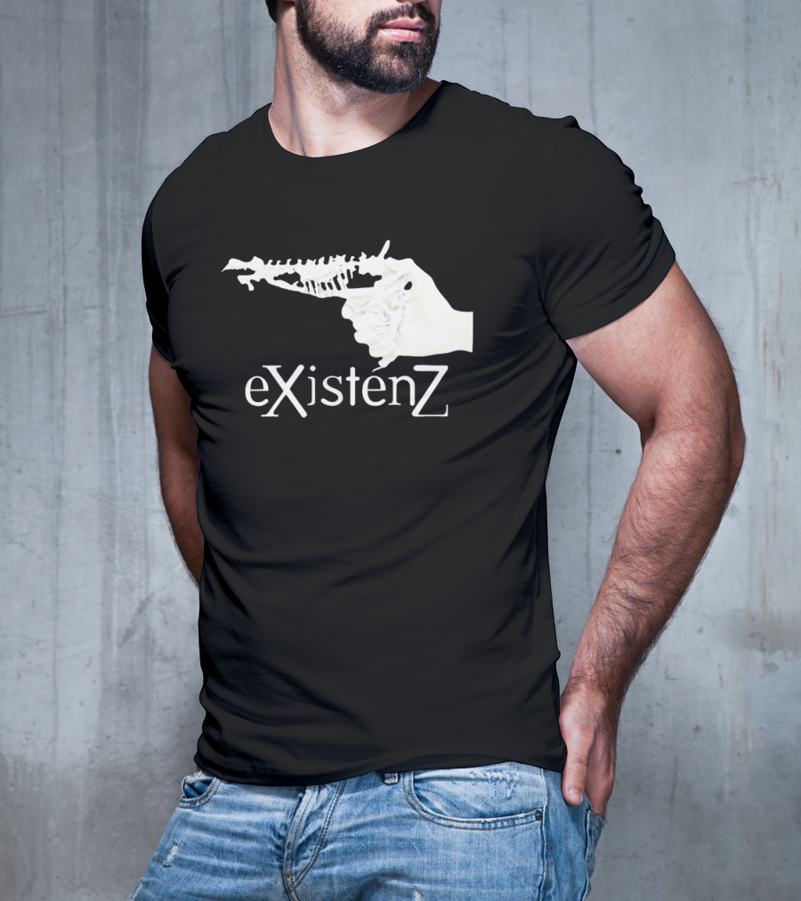 Gristle EXistenZ Skeletal Gun T-Shirt