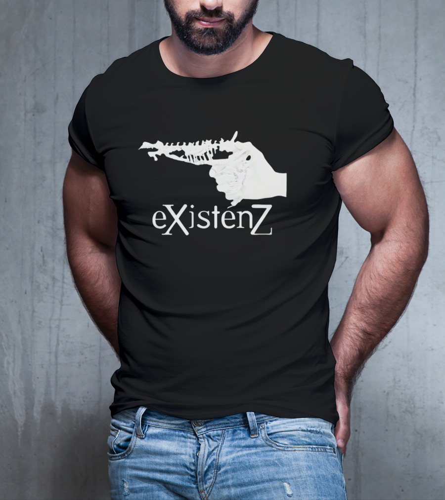 Gristle EXistenZ Skeletal Gun T-Shirt