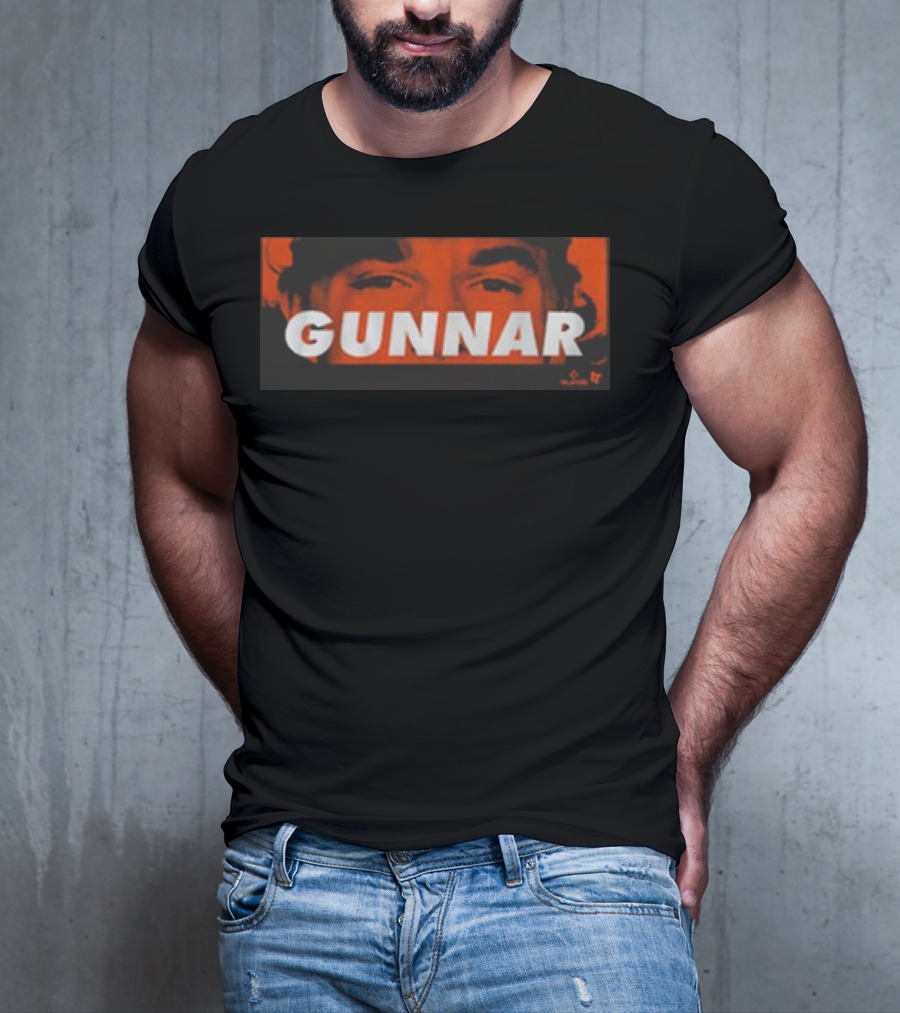 Gunnar Henderson Gunnar Eyes Red Face Close-Up T-Shirt