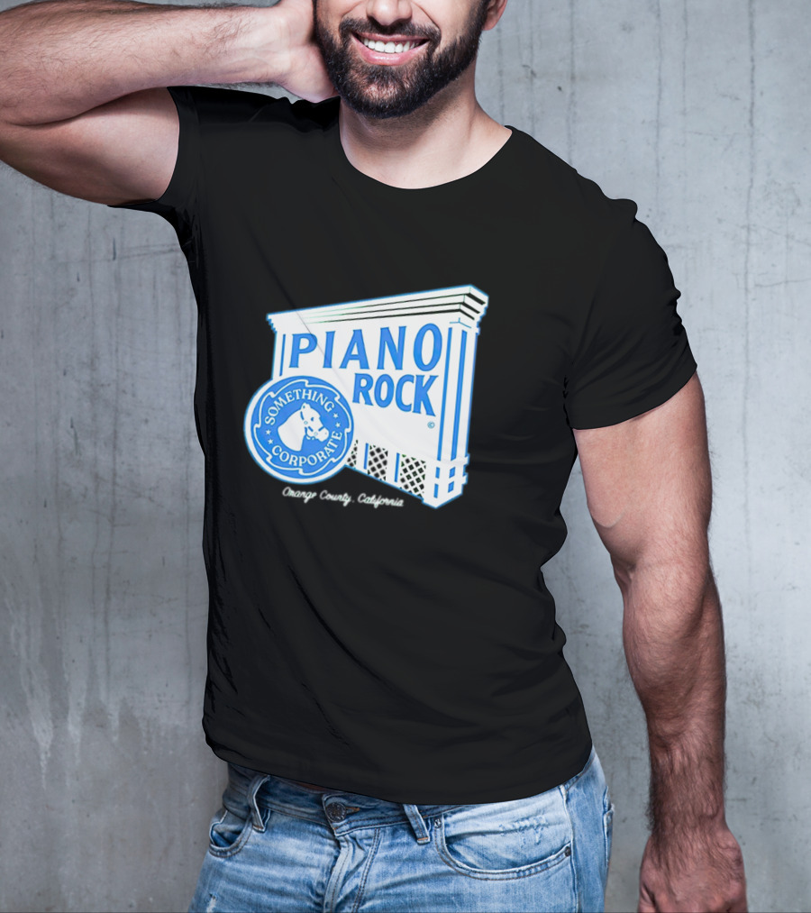 Piano Rock Something Corporate Orange County California T-Shirt