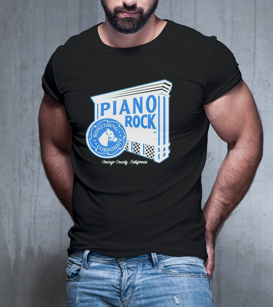 Piano Rock Something Corporate Orange County California T-Shirt