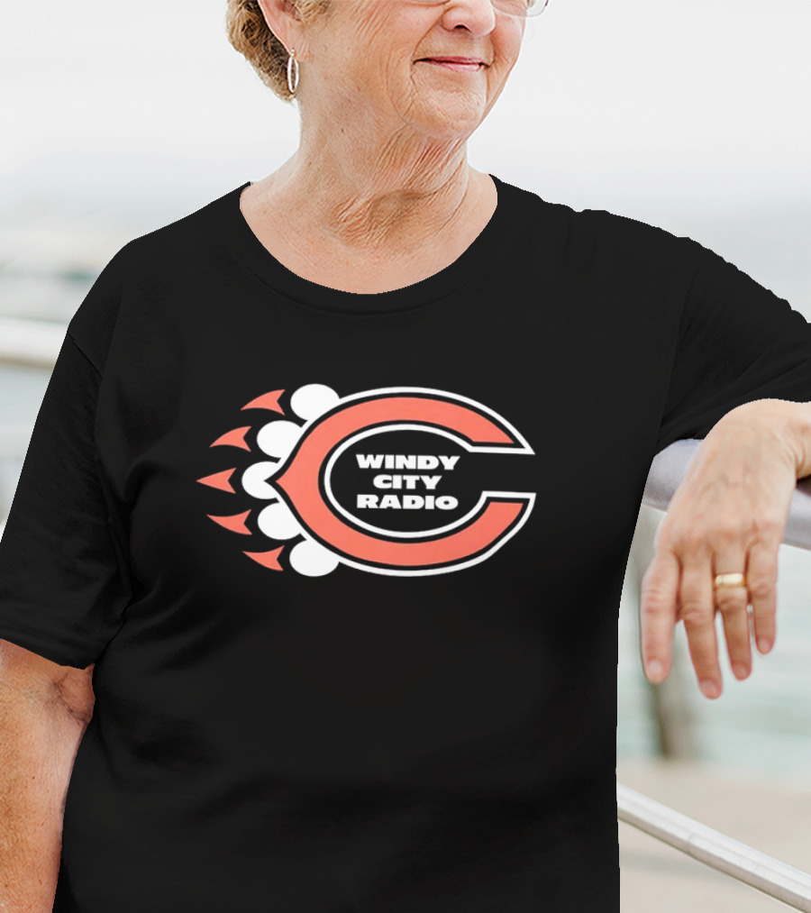 Windy City Radio Chicago Bears C Letter T-Shirt