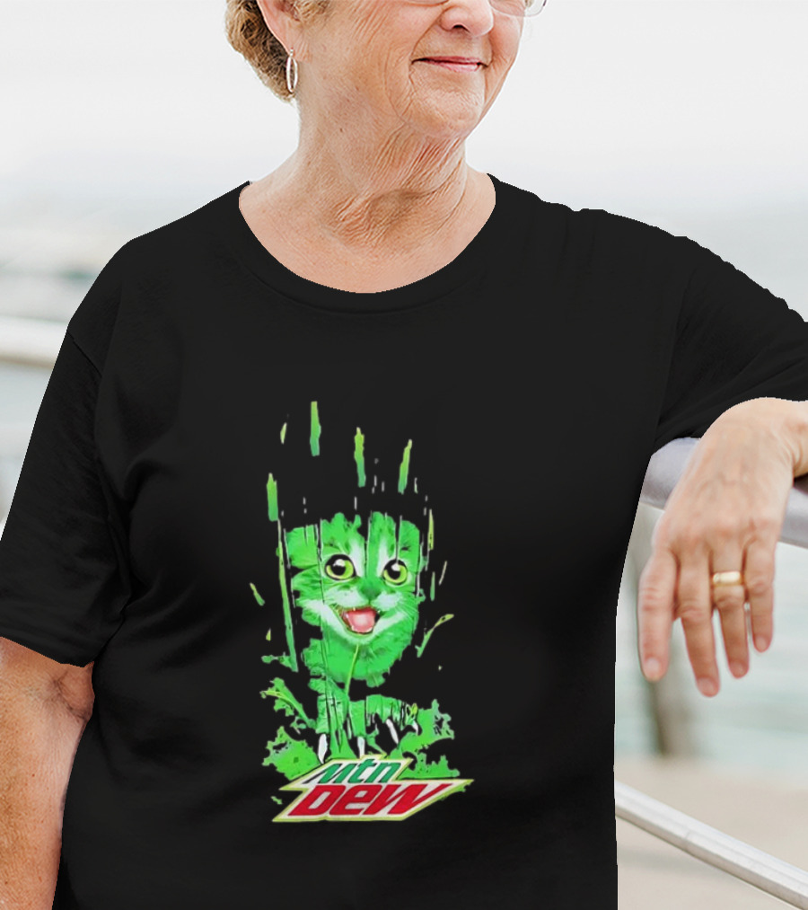 Mtn Dew Green Cat Splash T-Shirt