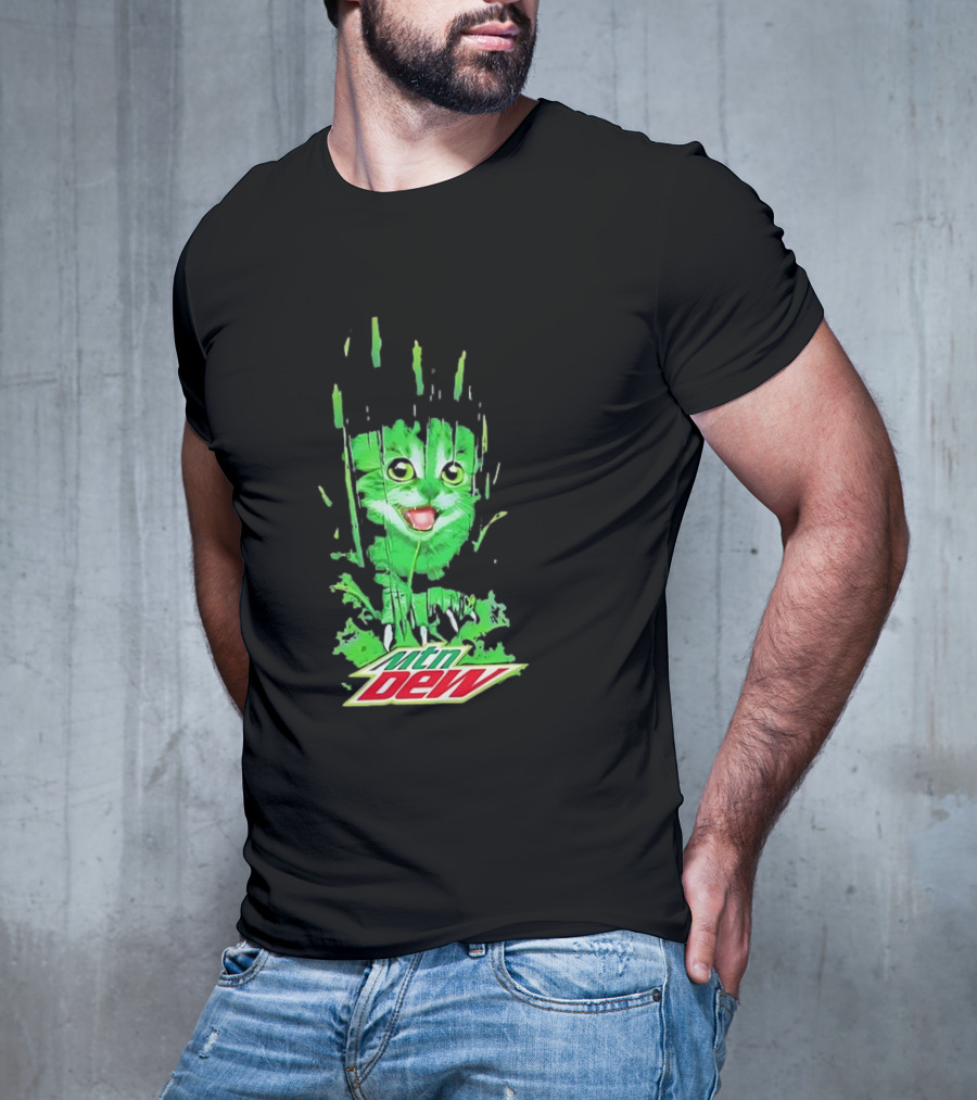 Mtn Dew Green Cat Splash T-Shirt