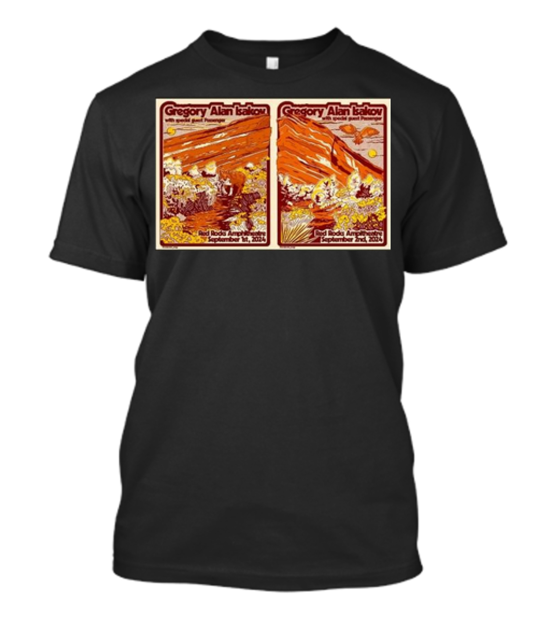 Gregory Alan Isakov With Special Guest Red Rocks Amphitheatre September 1st 2nd T-Shirt