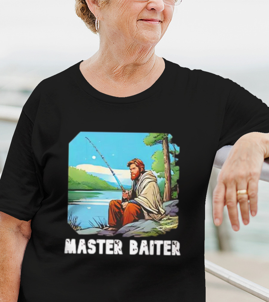 Obi-Wan Kenobi Fishing Master Baiter Forest Scene T-Shirt