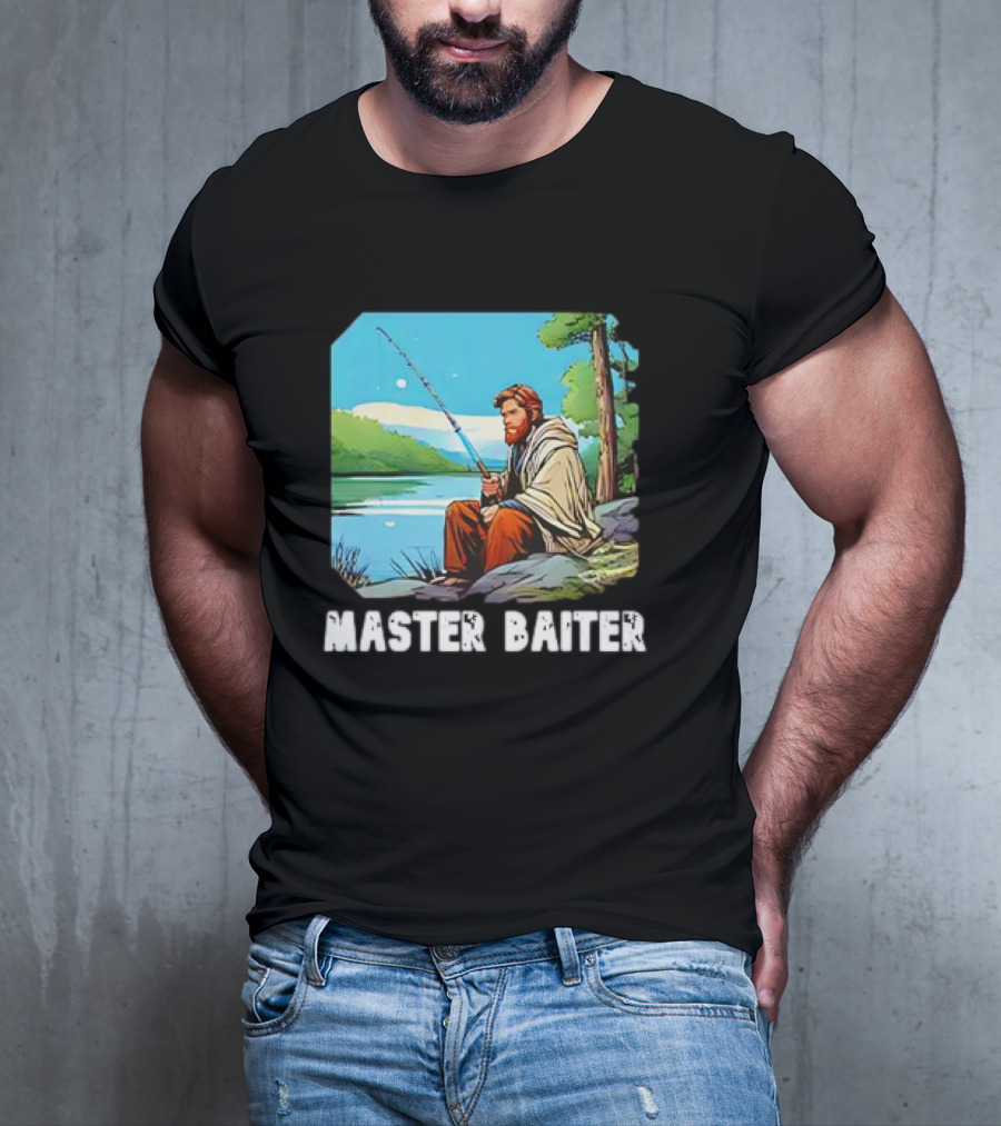 Obi-Wan Kenobi Fishing Master Baiter Forest Scene T-Shirt