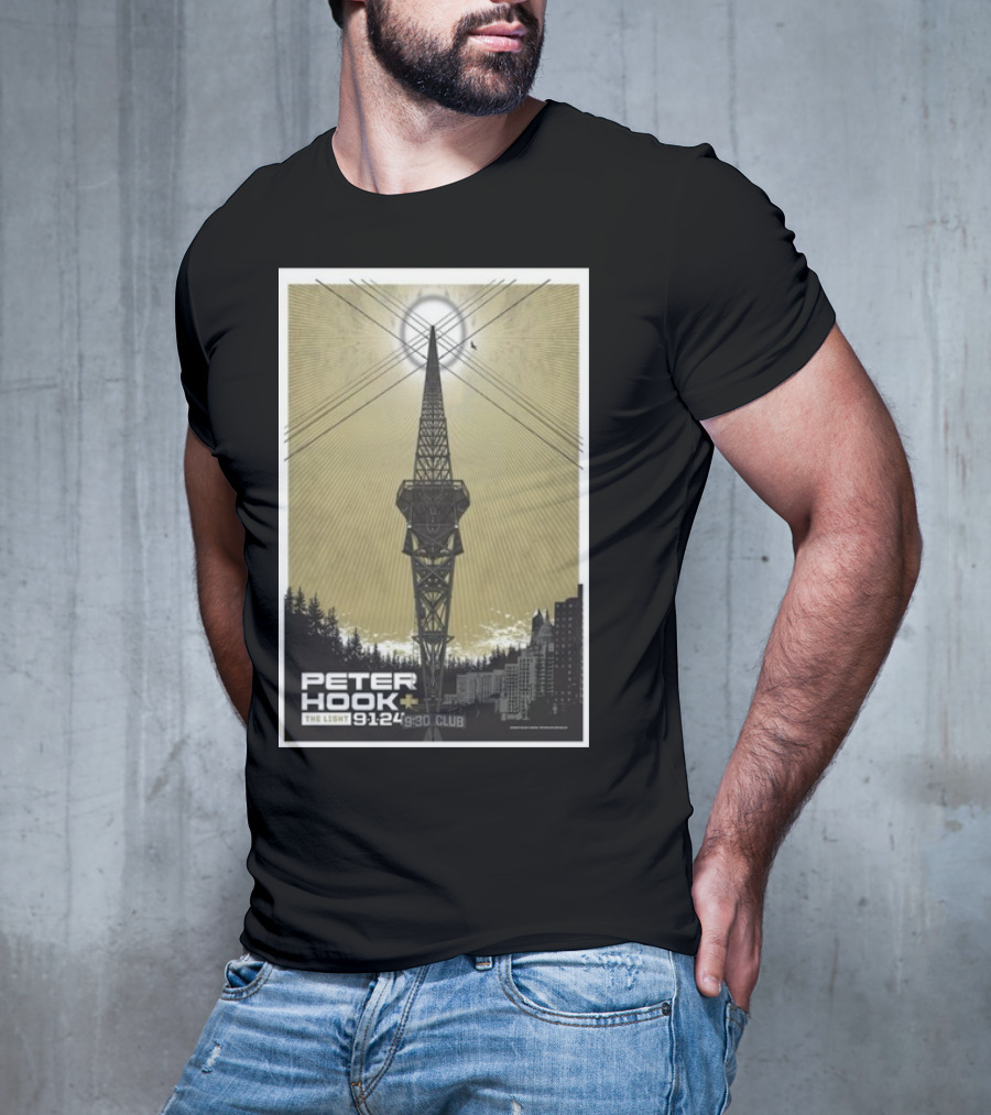 Peter Hook And The Light 9/1/24 9:30 Club Washington DC Tour T-Shirt