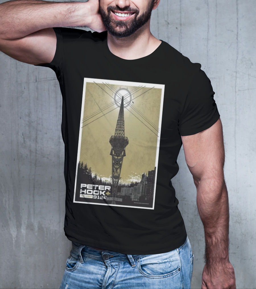 Peter Hook And The Light 9/1/24 9:30 Club Washington DC Tour T-Shirt