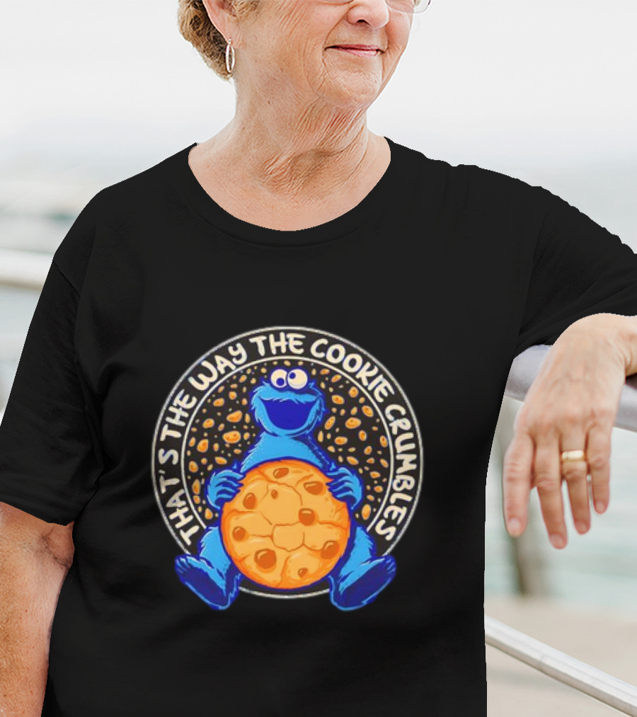 That’s The Way The Cookie Crumbles Blue Monster Holding Cookie T-Shirt