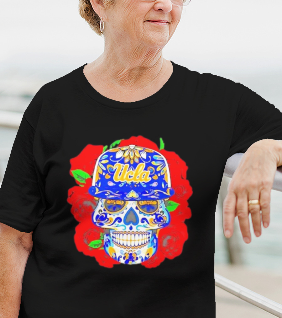 Ucla Bruins Sugar Skull Roses T-Shirt