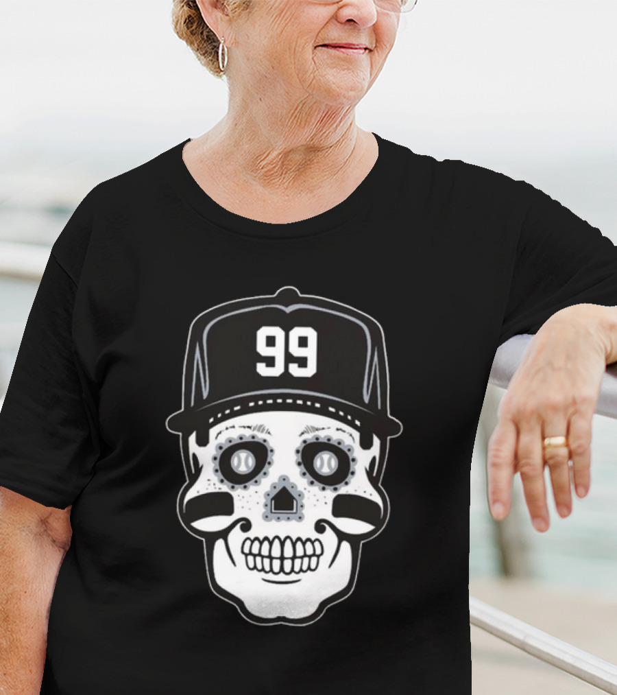 Aaron Judge 99 Sugar Skull Baseball T-Shirt