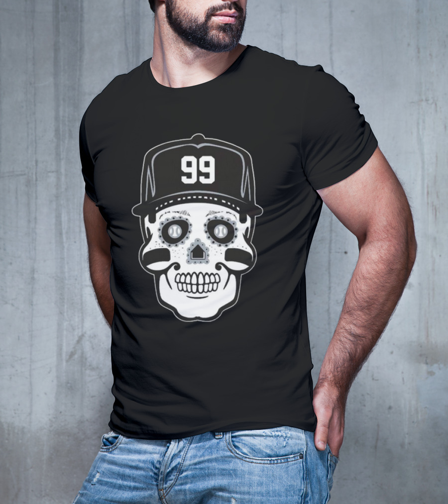 Aaron Judge 99 Sugar Skull Baseball T-Shirt