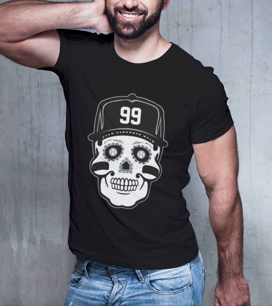 Aaron Judge 99 Sugar Skull Baseball T-Shirt