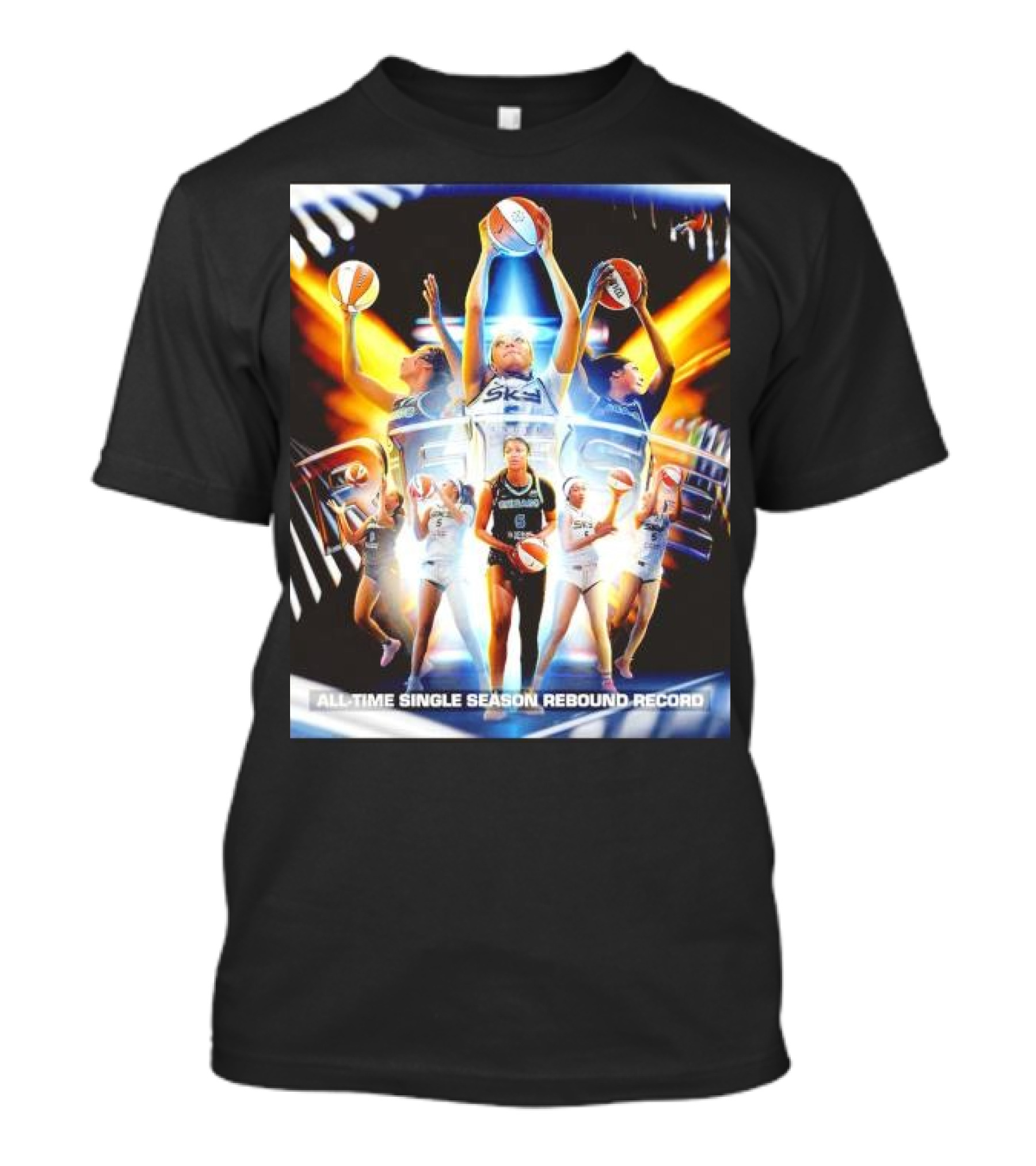All-Time Single Season Rebound Record WNBA Angel Reese T-Shirt