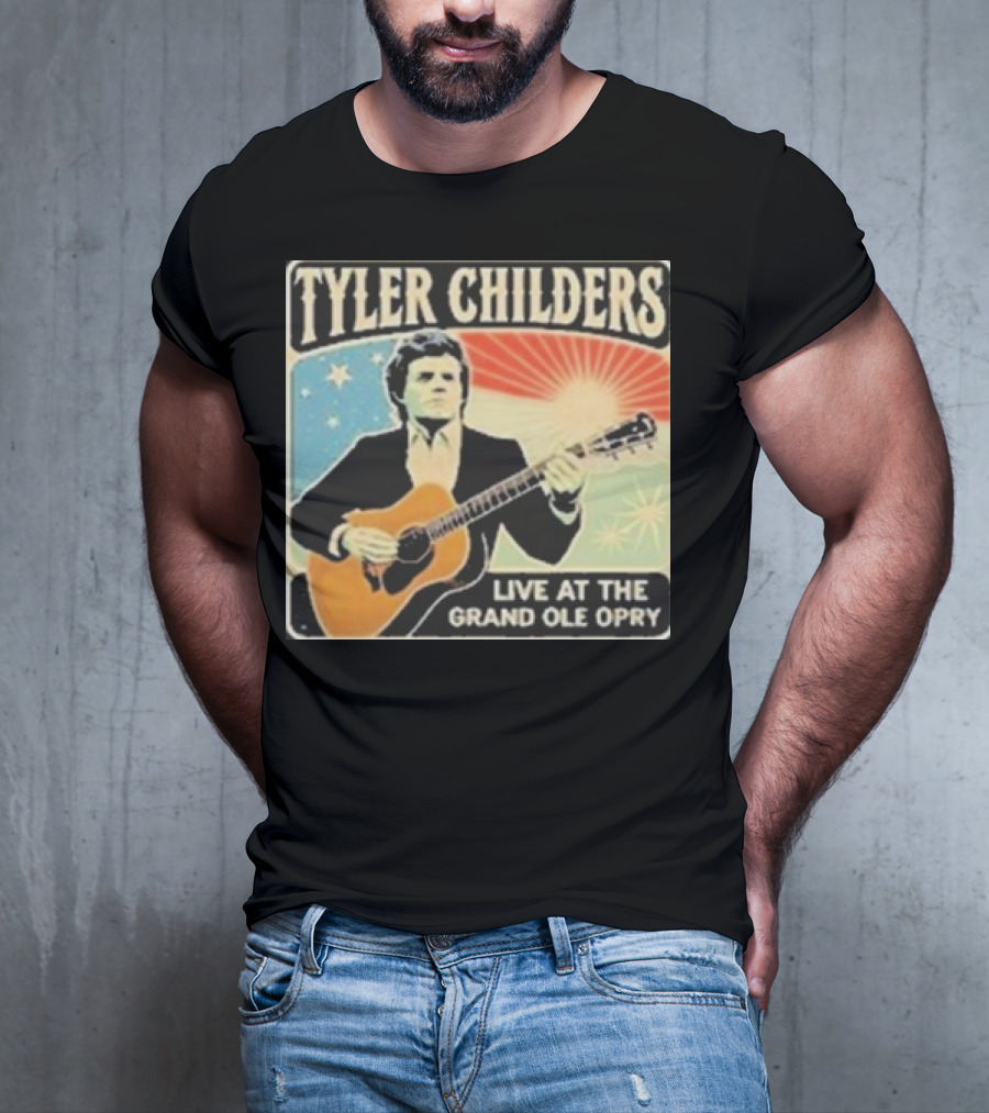 Tyler Childers Live Performance With Guitar At The Grand Ole Opry Iconic Event T-Shirt