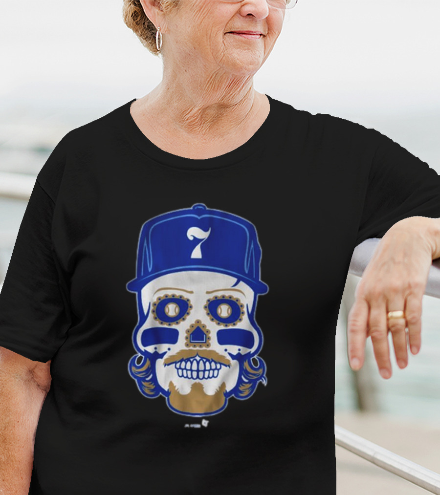 Bobby Witt Jr. Sugar Skull Baseball Cap T-Shirt