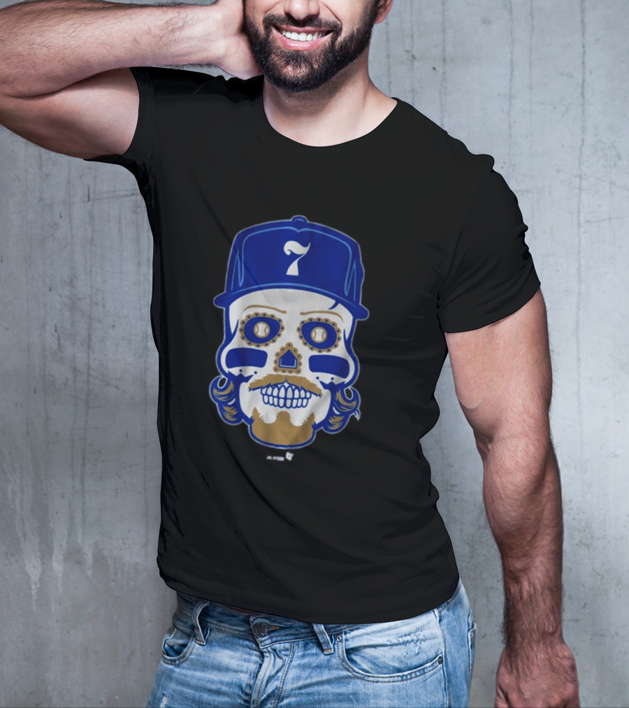 Bobby Witt Jr. Sugar Skull Baseball Cap T-Shirt