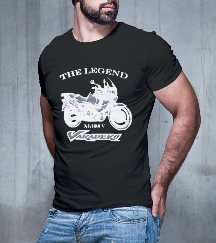 The Legend Varadero XL1000V Motorcycle Icon Text Highlight T-Shirt
