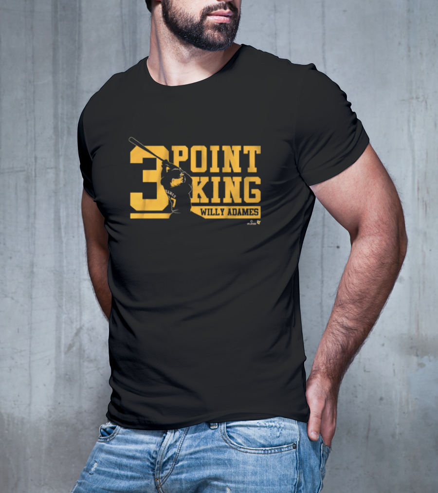Willy Adames 3 Point King Baseball T-Shirt