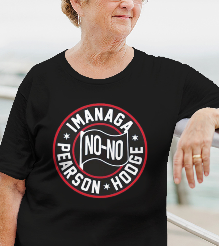Imanaga Pearson Hodge No-no Chicago Baseball Achievement Badge T-Shirt