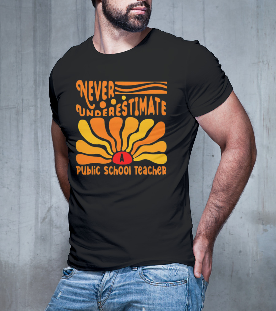 Never Underestimate A Public School Teacher T-Shirt
