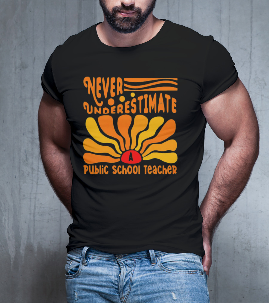 Never Underestimate A Public School Teacher T-Shirt