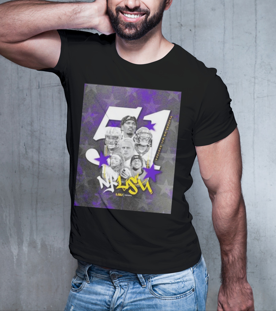 LSU Tigers NFLSU NFL Rosters Legends 51 Superstars T-Shirt