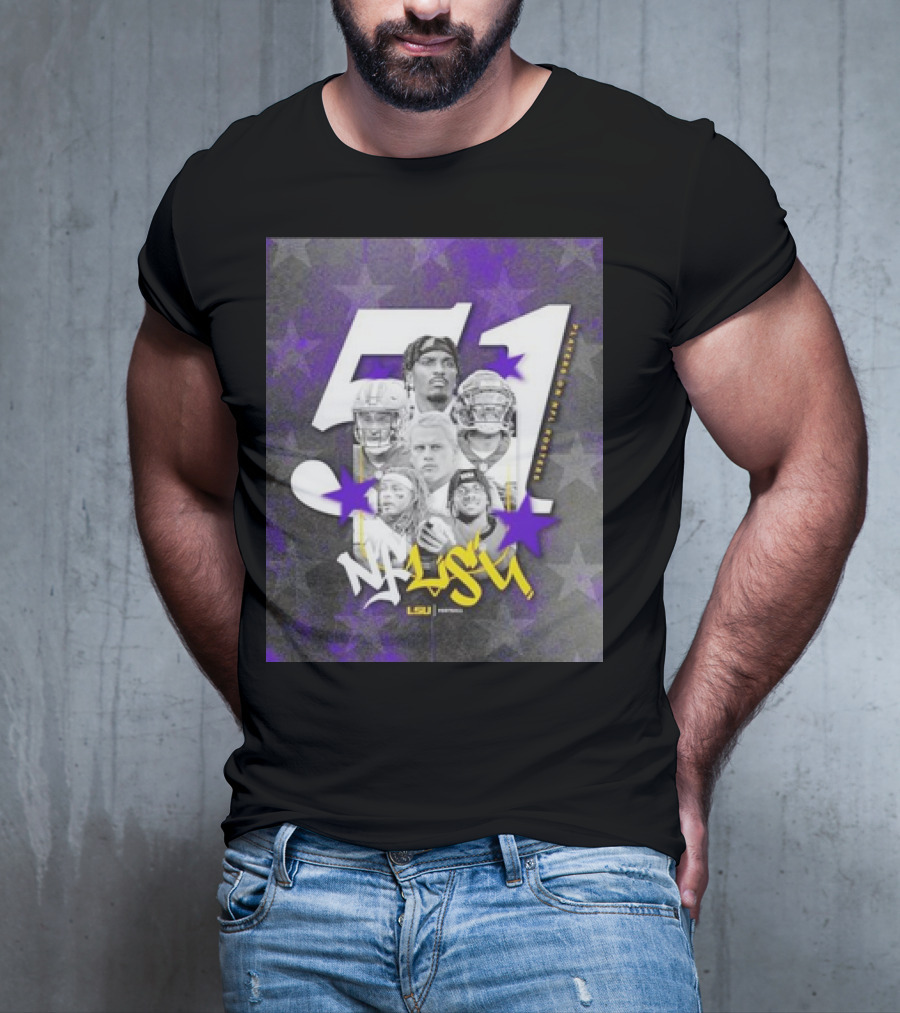 LSU Tigers NFLSU NFL Rosters Legends 51 Superstars T-Shirt
