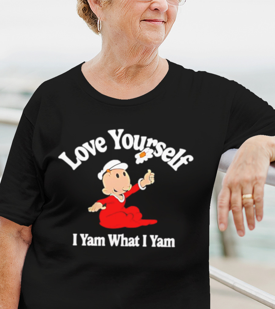 Popeye Love Yourself I Yam What I Yam Thumbs Up T-Shirt