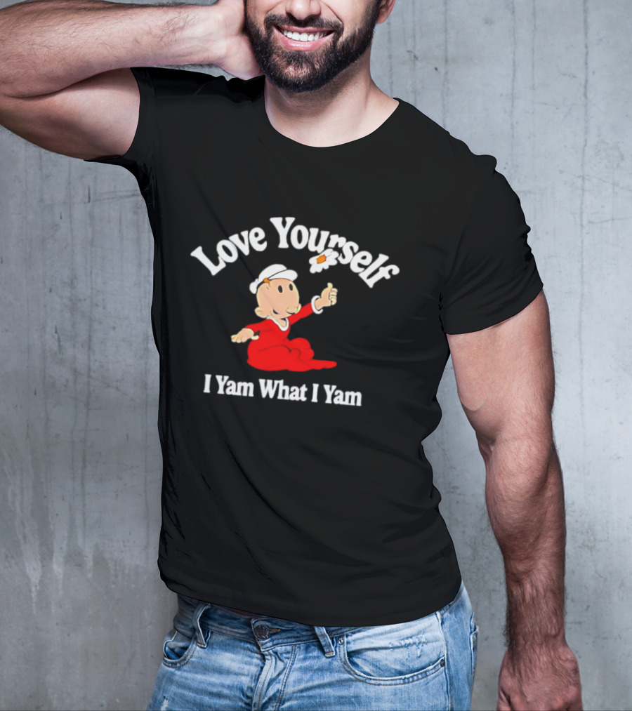 Popeye Love Yourself I Yam What I Yam Thumbs Up T-Shirt