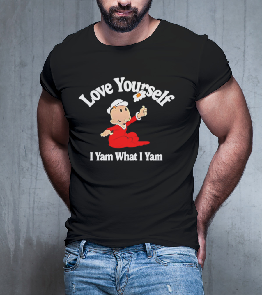 Popeye Love Yourself I Yam What I Yam Thumbs Up T-Shirt